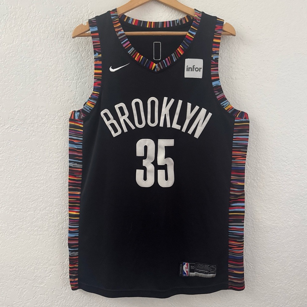 Nike NBA Jersey Brooklyn Nets Kevin Durant City Edition #35 Men's Swingman